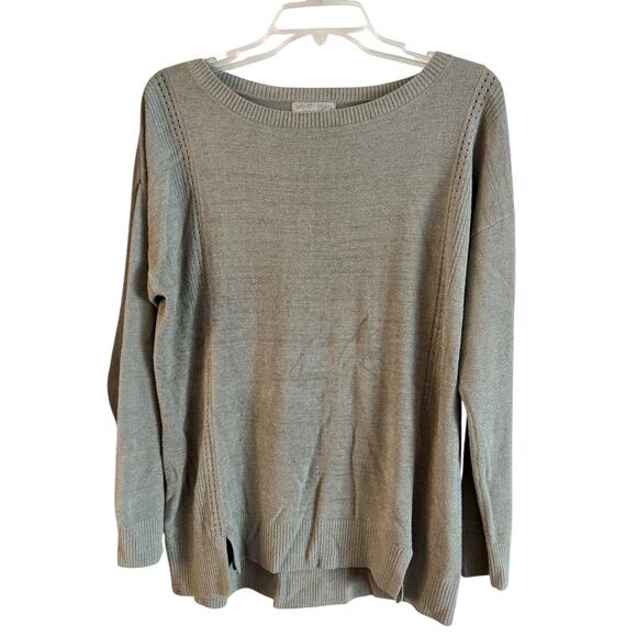 Barefoot Dreams Cozy Chic Ultra Lite Dockside Pullover Size Large Sage Green - Picture 1 of 6